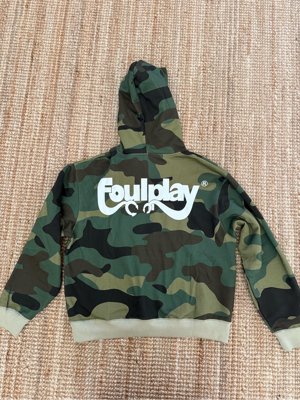Men's Camo Pullover Hoodie in Green - Picture 1 of 6